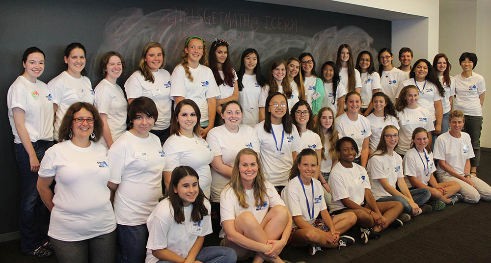 2014 GirlsGetMath@ICERM students and instructors.